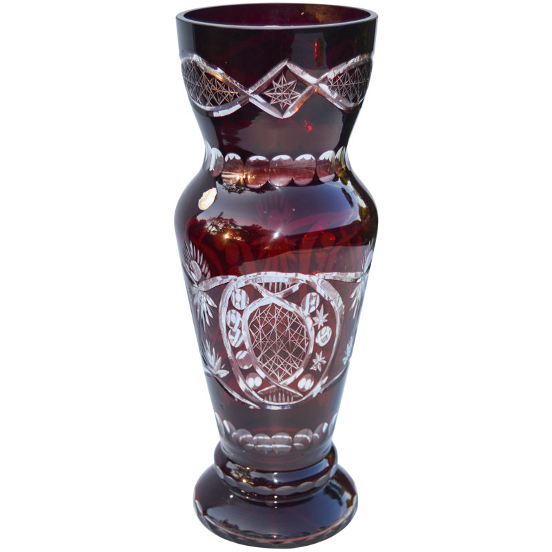 Vase de table Ruby-Red / Clear