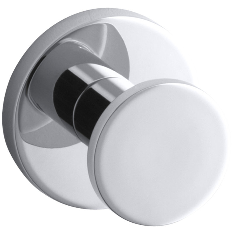 Stillness Wall Mounted Robe Hook, Polished Chrome