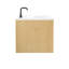 Meuble-lavabo mural simple 24 po avec comptoir en quartz Redbridge