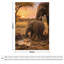 Jeté en flanelle Elephant Mud Sunset Luxury-134322928