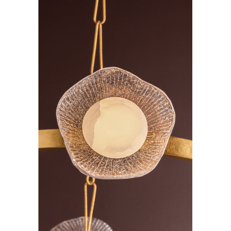 Almandine Chandelier, 10" H x 41.25" W x 41.25" D, 6