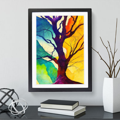 A Colourful Abstract Tree No.3 - Single Picture Frame Painting