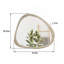 Miroir en bois massif, miroir mural asymétrique, miroir encadré en bois de grande taille, pour le salon, la chambre à coucher, la salle de bain, le couloir ou l'entrée, bois naturel délavé