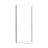 30"W x 72"H Frameless Circular Pivot Shower Door in Chrome With 1/4" (6mm) Thick SGCC Tempered Glass