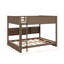 Lit superposé grand sur grand avec armoires et ports USB-269562739