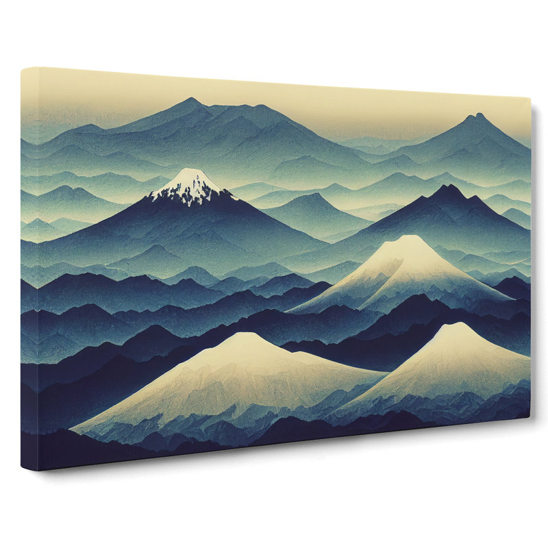 Insightful Japanese Mountains - Wrapped Canvas, 50cm H x 76cm W x 3cm D