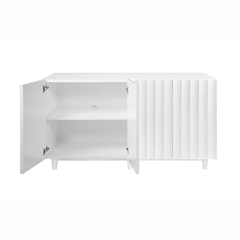 Odette 60 in. W Sideboard, White Lacquer