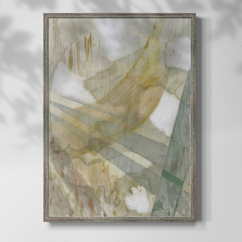 Bamboo Rain II Framed Print - Solid Wood, 11" H x 9" W
