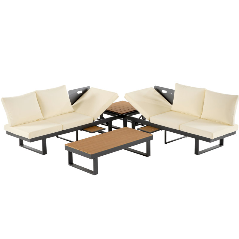 Ensemble de conversation pour canapé modulaire d'extérieur