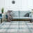 NELE Machine Washable Modern Lattice Area Rug Blue/Ivory Multi-82962412