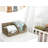 Handwoven Seagrass Storage Baskets - Natural Rectangular Organizer For Kitchen, Bathroom, Living Room - 8.5" X 7.5" - Set Of 2
