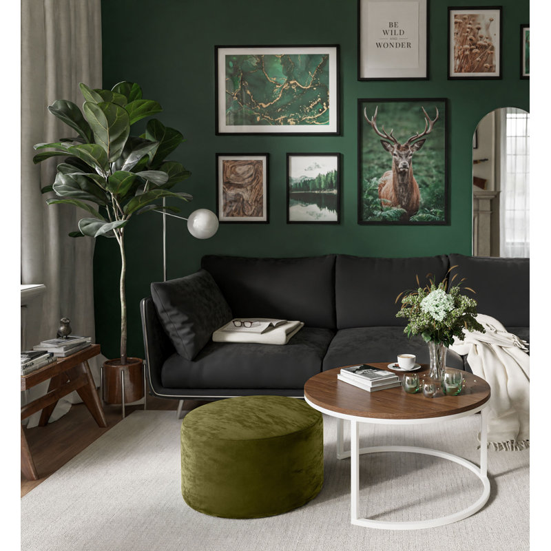 Haniyaah Frame Coffee Table, Stirling Oak