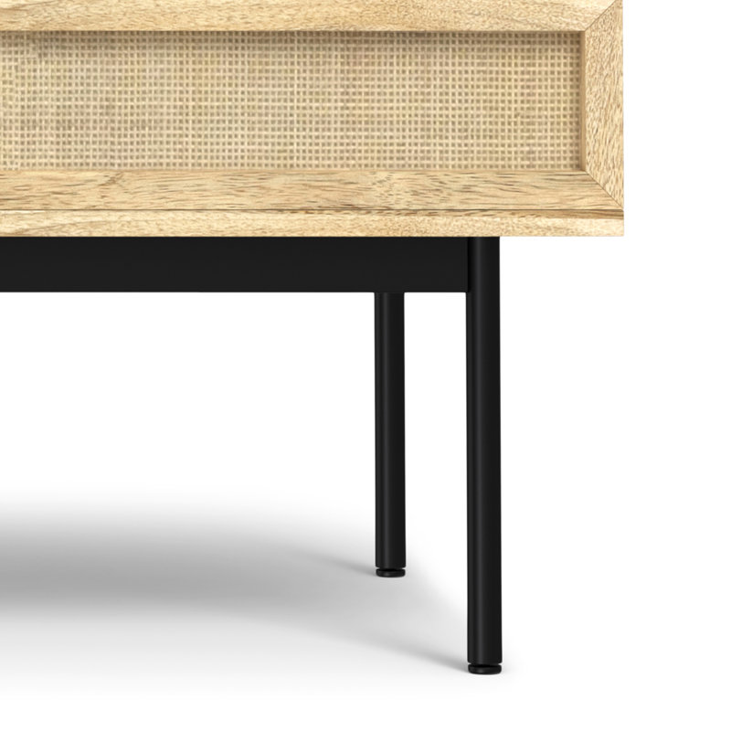 Table basse à plateau relevable en bois de manguier massif Stonastyle