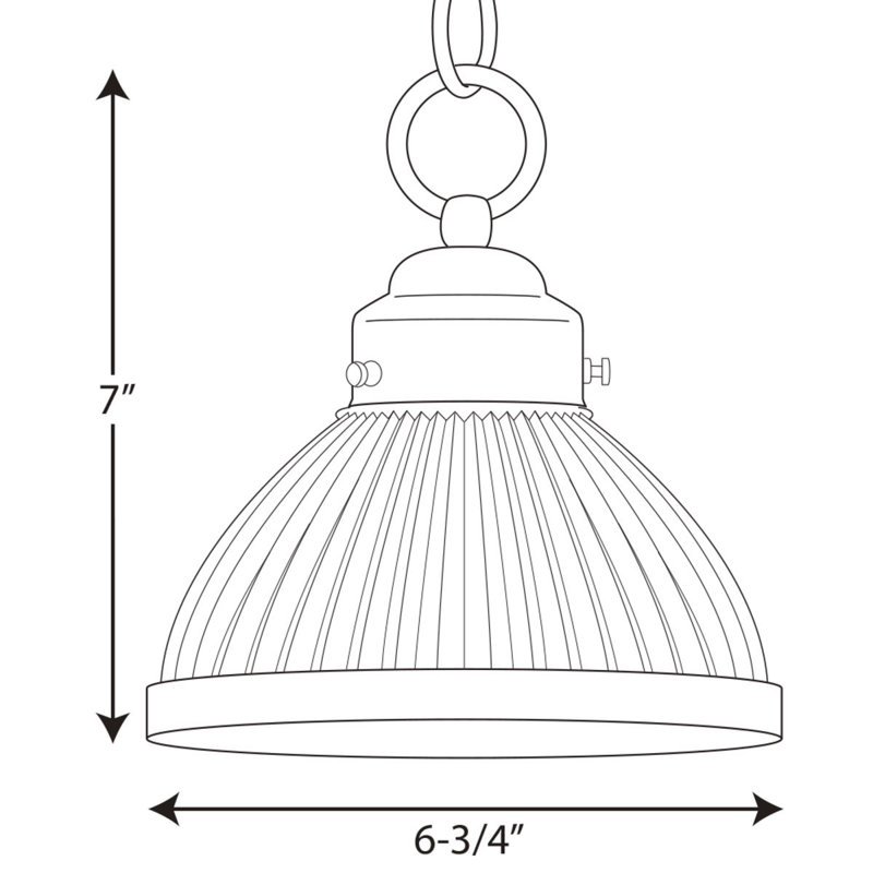 1 - Light Single Pendant, Mini, Brushed Nickel