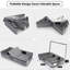 Under Bed Storage with Wheels and Clear Window Underbed Storage Bins Containers 3 Handles and Label Clothes Storage