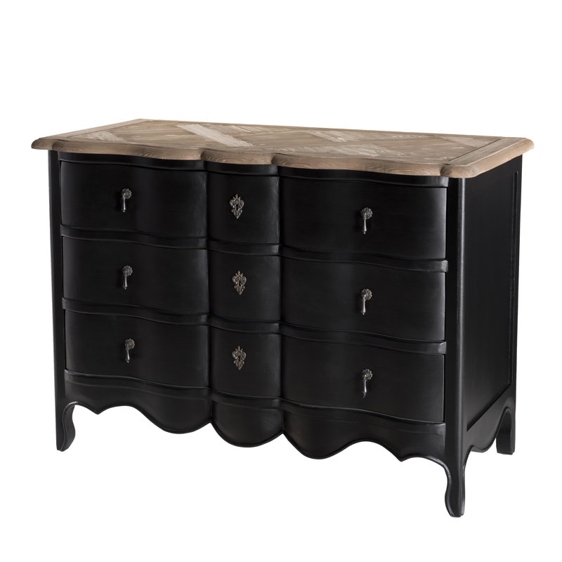 Agaro Solid Wood 110cm W 3 - Drawer Chest of Drawers