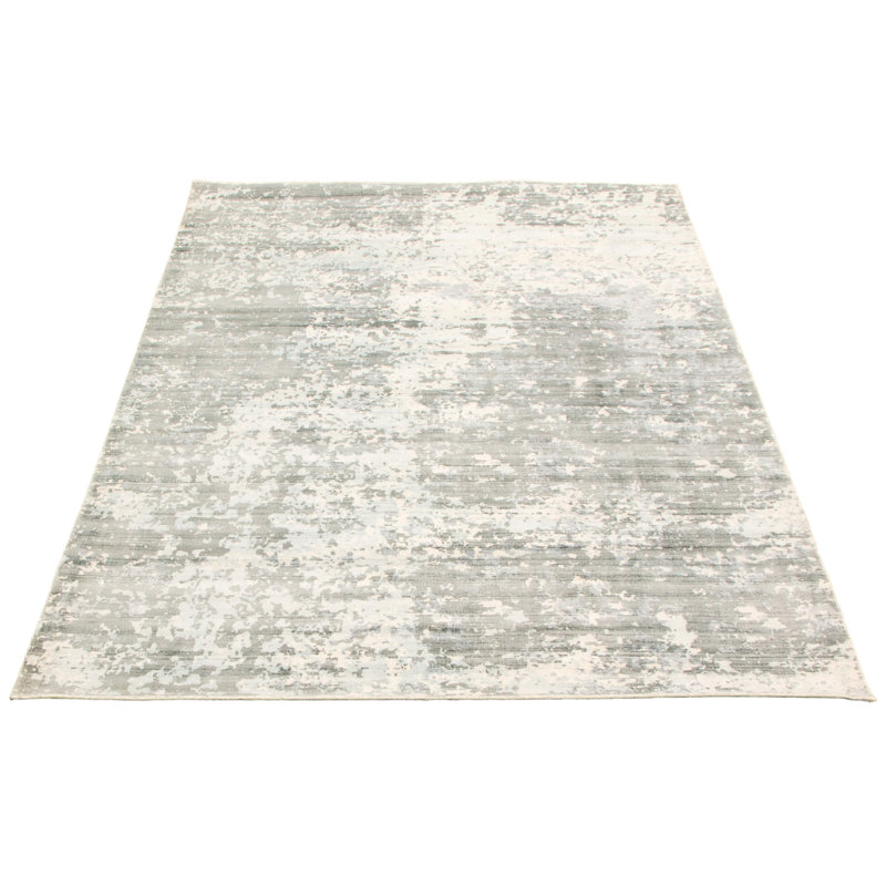 Tapis gris tissé à la main Gadar