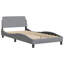 Structure de lit vidaXL gris clair tissu 100x203 cm-97706084-97706087
