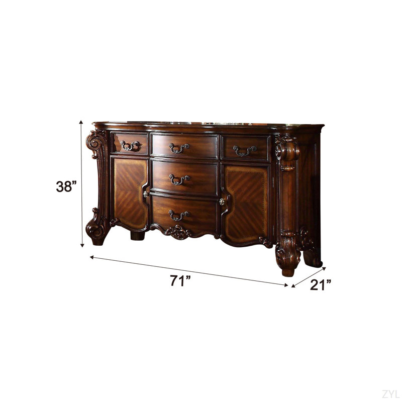 Commode rétro à finition cerisier, Cerisier