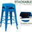 Juddson 24" Counter Stool with Metal Frame,Bar Stools Set Of 4 Indoor-Outdoor Stool-463790308