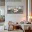 Art mural sur toile botanique blanc Magnolia-1328687890