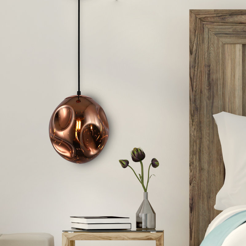Rowlands 1 - Light Unique/Statement Pendant, Rose Gold
