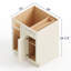 Armoire de coin en angle 36 po blanc doux prêt à assembler Shaker