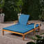 Wood Double Lounge - Fully Adjustable, Comfortable, Quick-drying Cushions For Yard Adjustable Chaise In Colour For Poolside Enjoyment