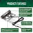 Dark Bronze/Silver Low Voltage Integrated LED Metal Step Light Pack