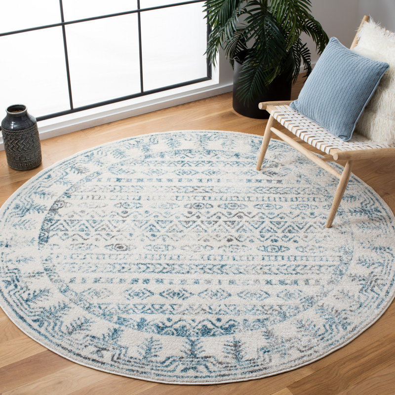 Tulum Performance Southwestern Rug, Round 6'7"