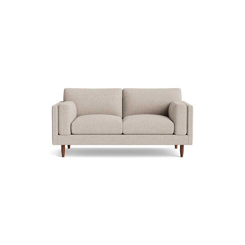 Skinny Fat Loveseat (70"), Performance Weave - Natural