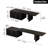 Extendable Tv Stand For 75" Tv, Entertainment Center With Storage, Modern Media Console For Living Room - Black  (60.6"-84.3" Extendable)-1548825745