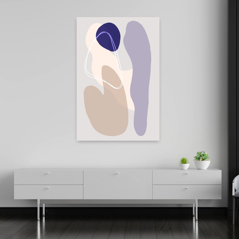 Art contemporain abstrait géométrique, H 60 po x l 40 po