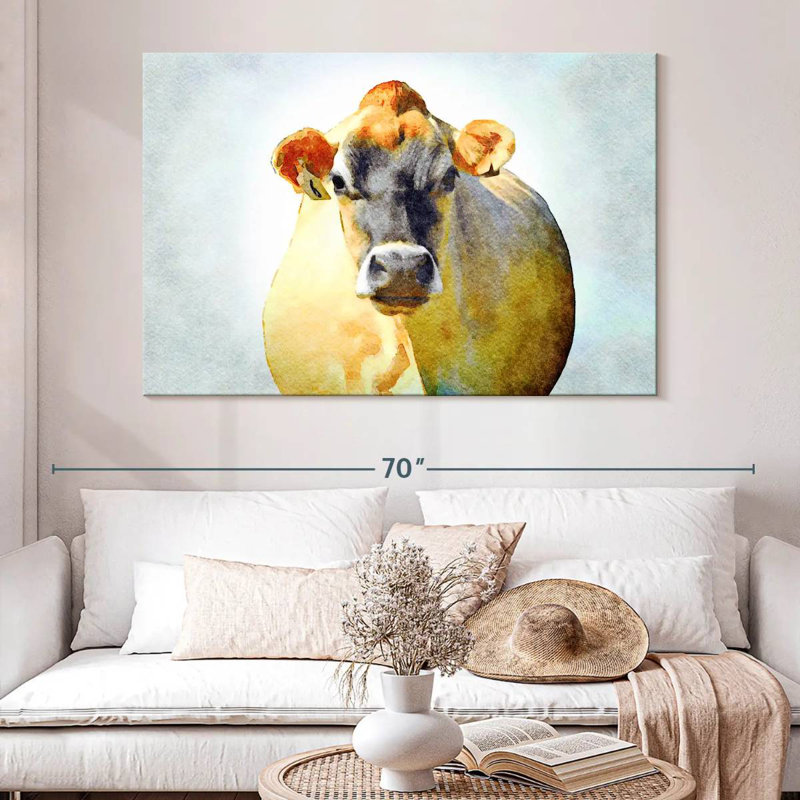 Grumpy Cow, 34" H x 51" W