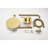 2 Way Balance Bathroom Shower Faucet, With 10" Stainless Steel Rain Head And Handheld, Brushed Gold In Gold, High Handheld