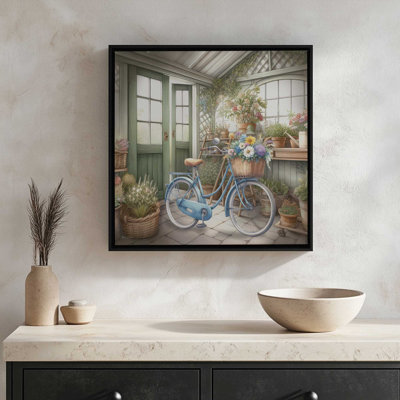 «In the Garden Floral Bike» par Nicole DeCamp, reproduction d'art