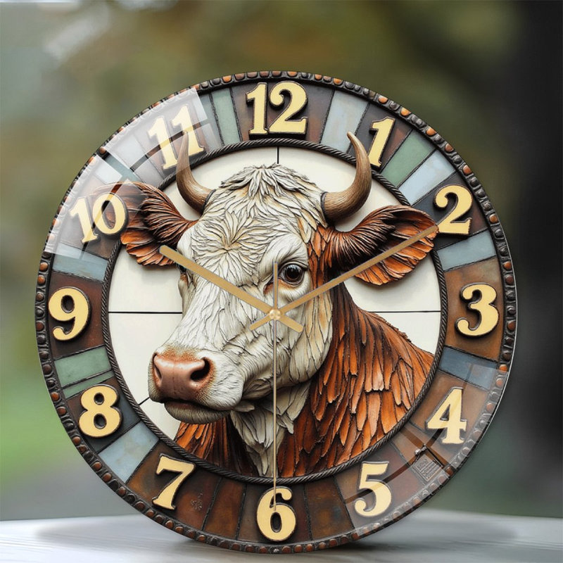 Horloge murale rétro vintage 12 po