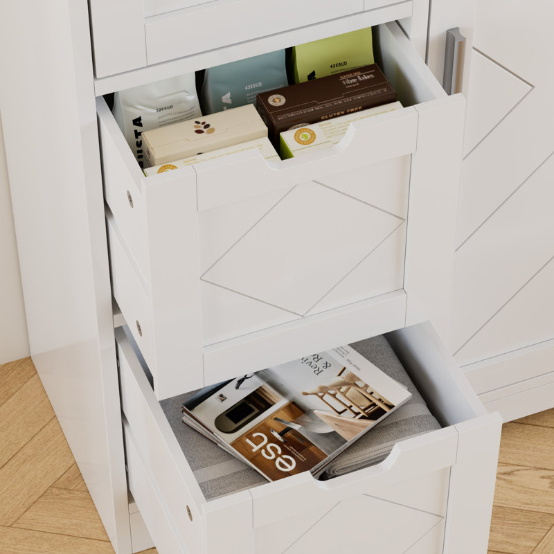 Armoire d'appoint 32 po avec 3 tiroirs pour le salon de l'entrée de la salle de bain