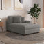 Chaise longue surdimensionnée en velours côtelé gris clair avec accoudoirs et coussins Milbrey-1438286499-1447035731-1463754480