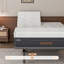 Structure de lit réglable pour grand lit divisé avec matelas en mousse à mémoire de forme moyenne de 14 po, télécommande sans fil et contrôle des applications, massage, éclairage sous le lit, gris urbain E3100-1155390613