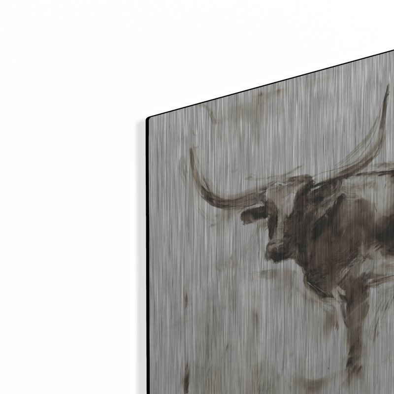" Longhorn Study II " by Ethan Harper, 12" H x 16" W