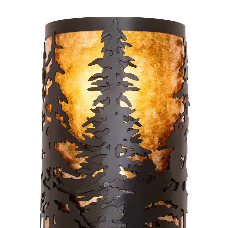 Applique murale encastrée, H 12 po x l 6 po x P 4 po, Orange / Solar Black, 1