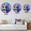 River River Paintings in Evening Glow - Horloge murale-59913603