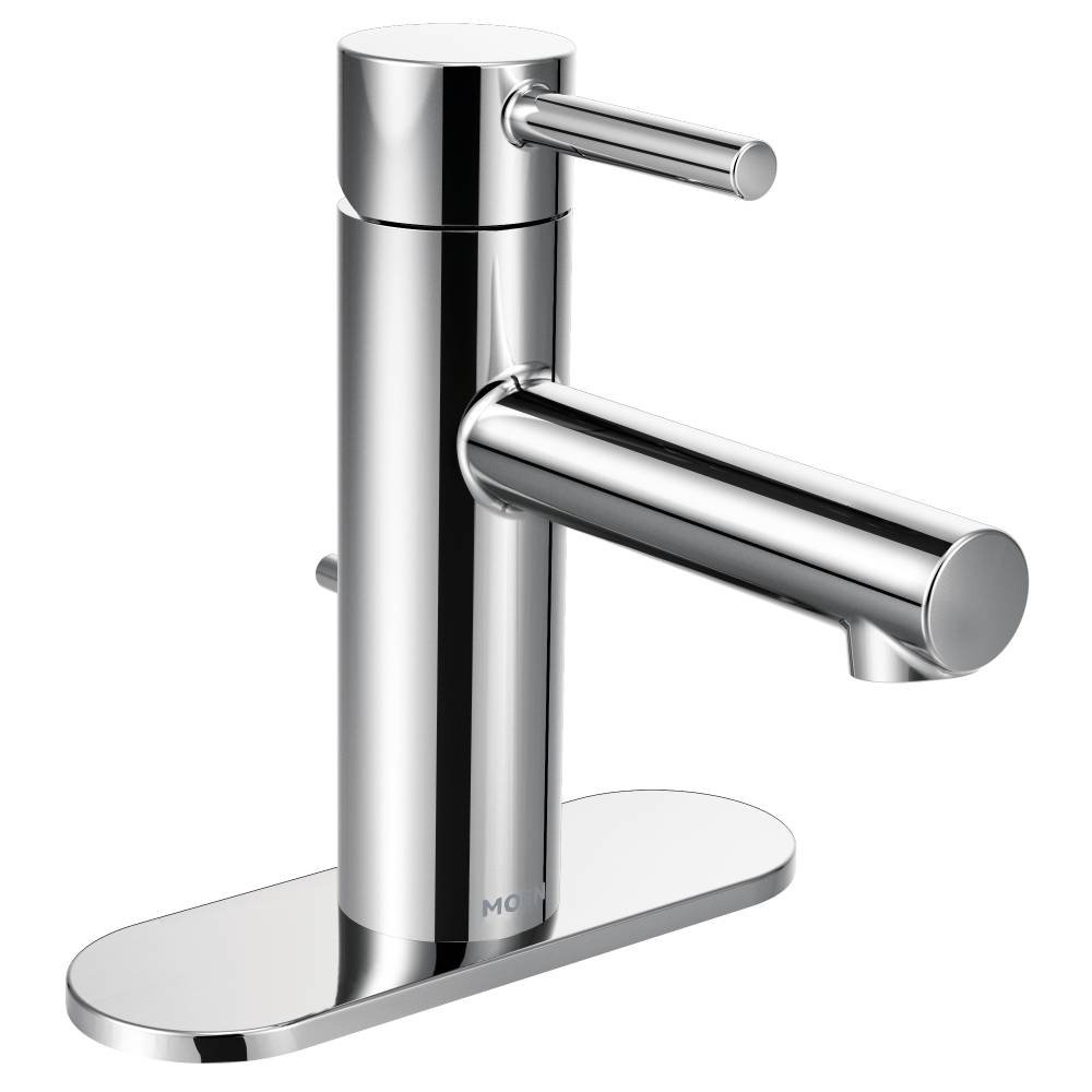 Align Single-Hole Bathroom Faucet with Drain, Chrome