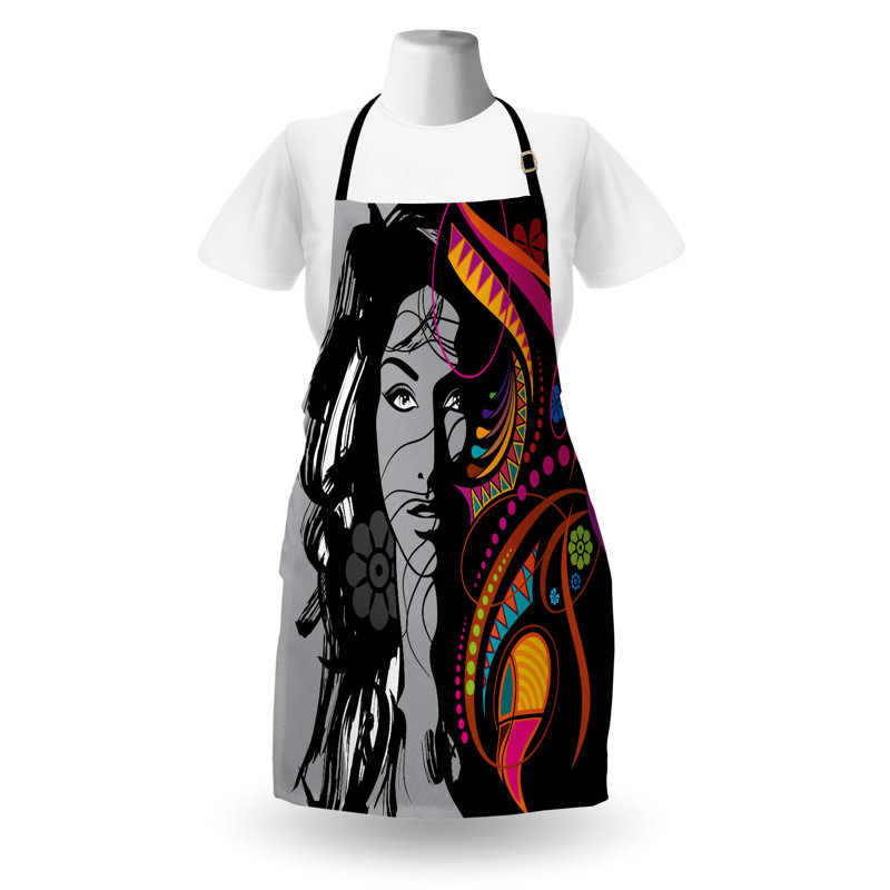 No Pattern Bib Apron