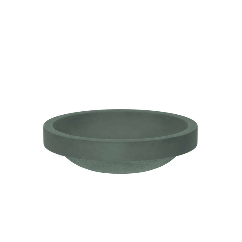 Tolosa Stone Handmade Oval Drop-in Bathroom Sink, Forest
