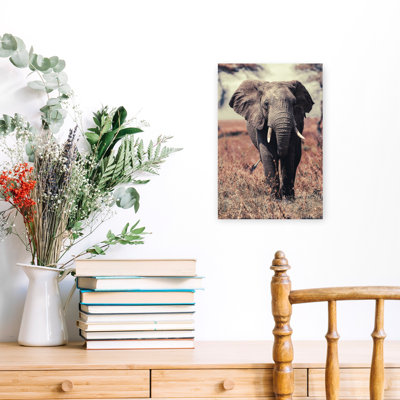 «Lonely Elephant Abstract», art mural contemporain
