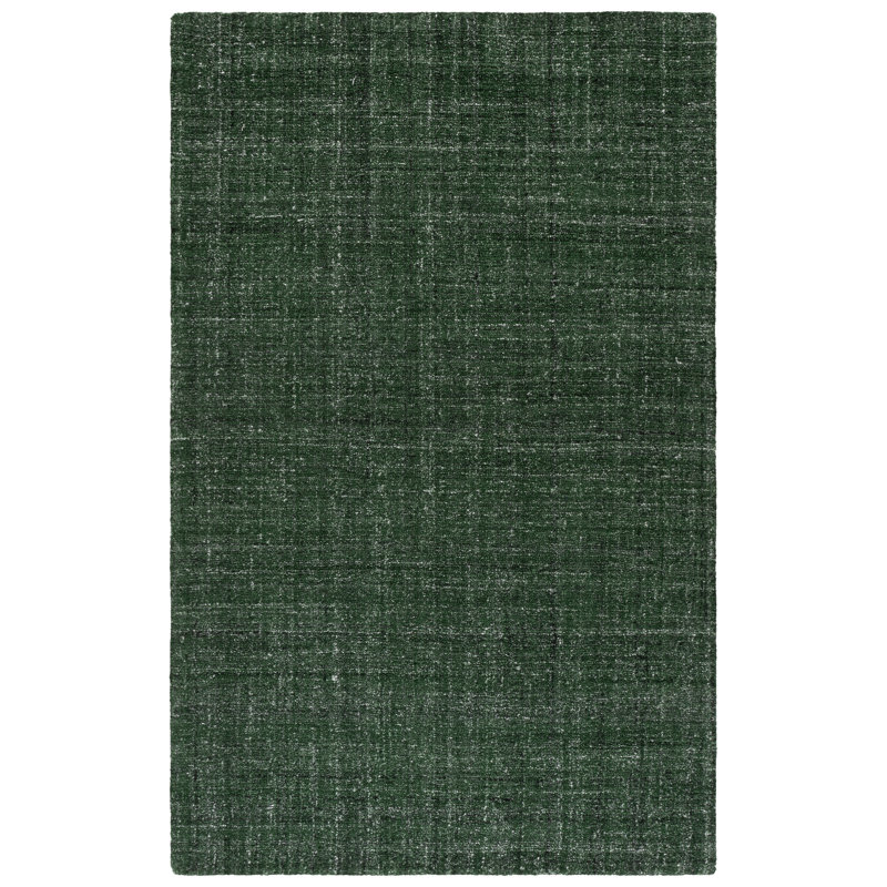 Abstract Hand Tufted Performance Solid Color Indoor Rug, Rectangle 5' x 8'