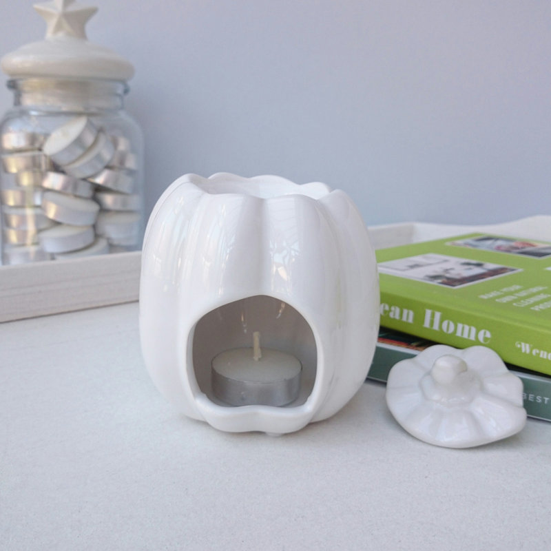 Concrete / Cement Tabletop Wax Warmer, White