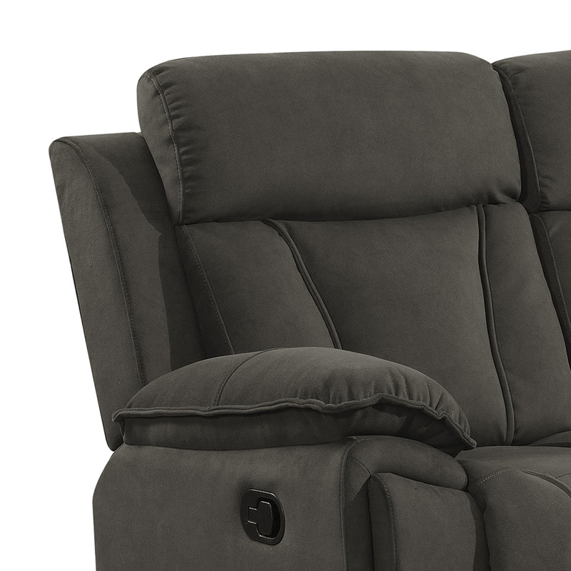 Tairi 3 Piece Reclining Sofa Set, Chocolate